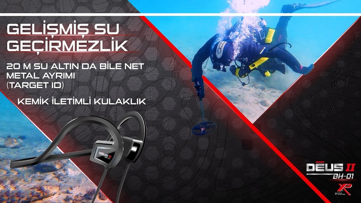 XP BH-01 su altı kulaklık IP68 20 metre