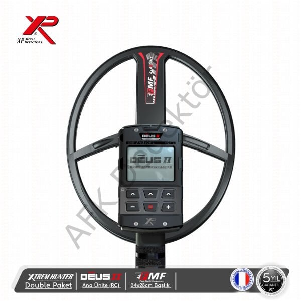 XP Xtrem Hunter Dedektör Paket - XP DEUS 2 RC, 34x28 cm FMF Başlık
