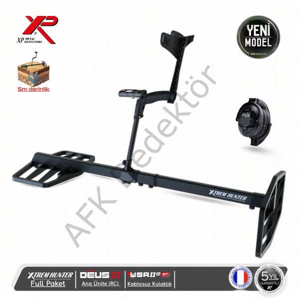 XP Xtrem Hunter Dedektör Kulaklıklı Paket - XP DEUS 2 RC ve WSA2XL ST Kulaklık