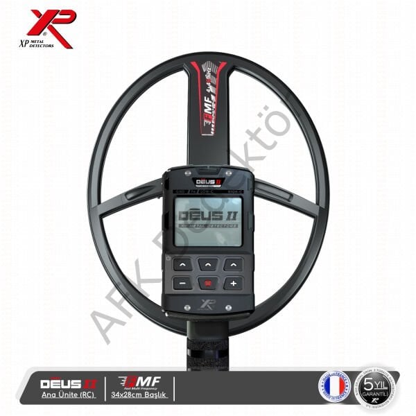 XP DEUS II RC Metal Dedektörü – 34x28 cm FMF Başlık Derin Arama