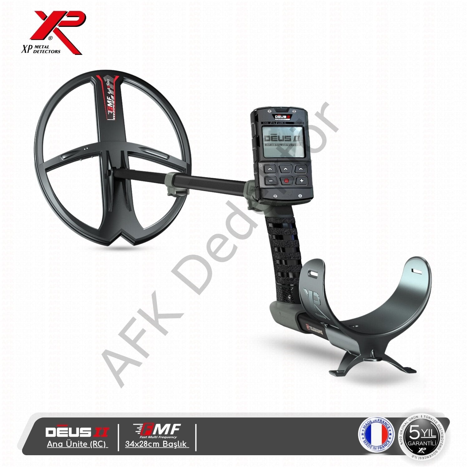 XP DEUS II RC Metal Dedektörü – 34x28 cm FMF Başlık Derin Arama