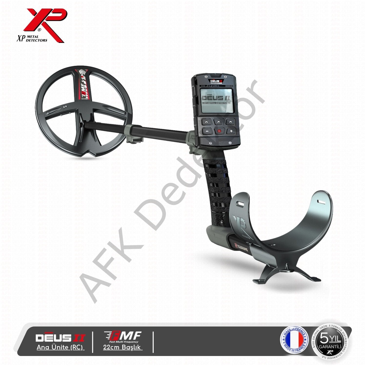 XP DEUS II RC Metal Dedektörü – 22 cm FMF Başlık Hassas Arama