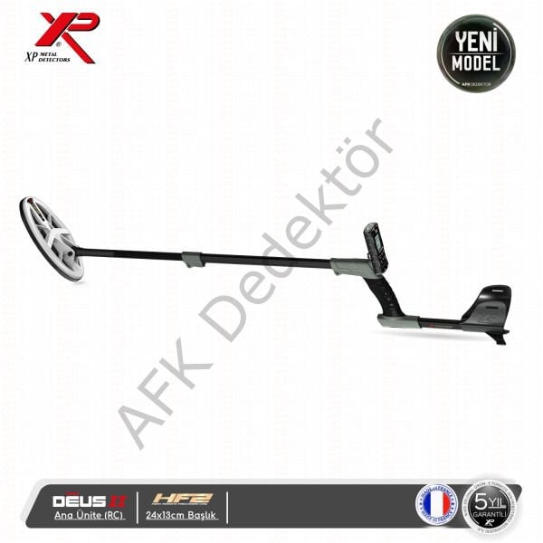 XP DEUS II RC Metal Dedektörü – 24x13 cm HF2 Başlık Altın ve Mikro Hedef Arama