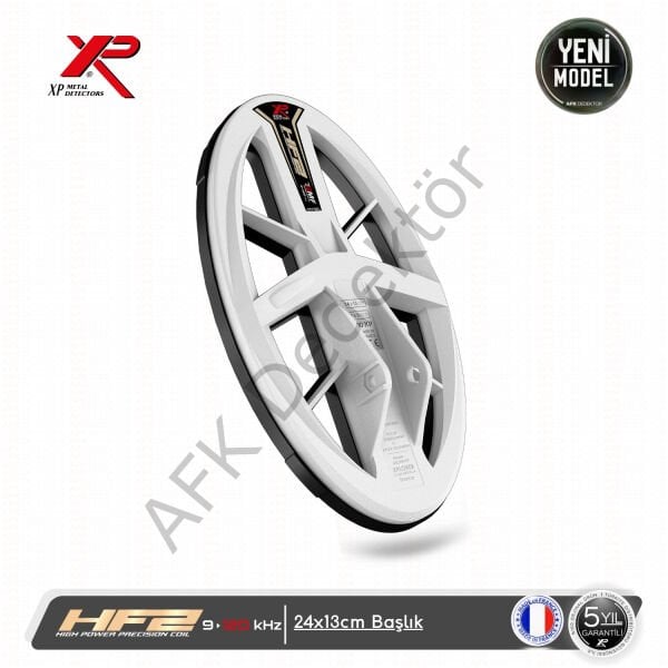 XP DEUS II RC Metal Dedektörü – 24x13 cm HF2 Başlık + WSA2 ST Kablosuz Kulaklık Altın Arama