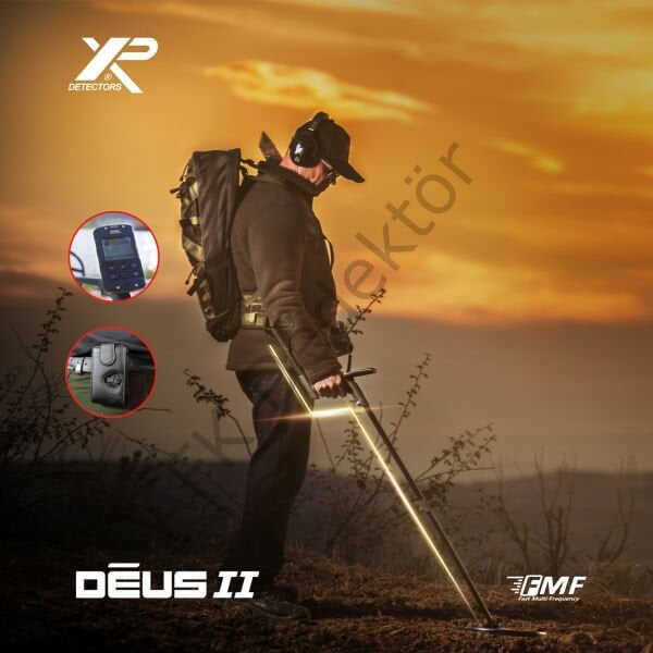 XP DEUS II RC Metal Dedektörü – 22 cm FMF Başlık + WSA2XL ST Kablosuz Kulaklık Hassas Arama