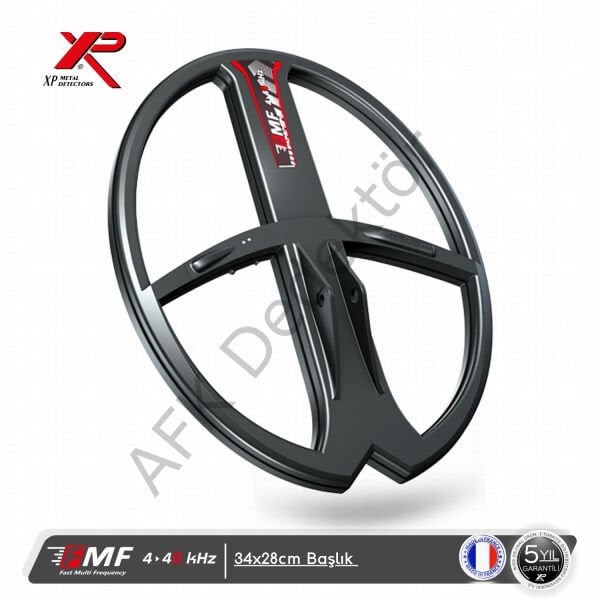 XP DEUS II RC Metal Dedektörü – 34x28 cm FMF Başlık + BH-01 Kemik İletimli Kulaklık Su Altı ve Derin Arama