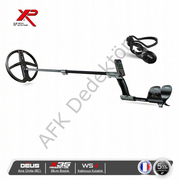 XP DEUS RC Ana Üniteli 28 cm X35 Başlıklı WS4 Kablosuz Kulaklıklı Metal Dedektörü
