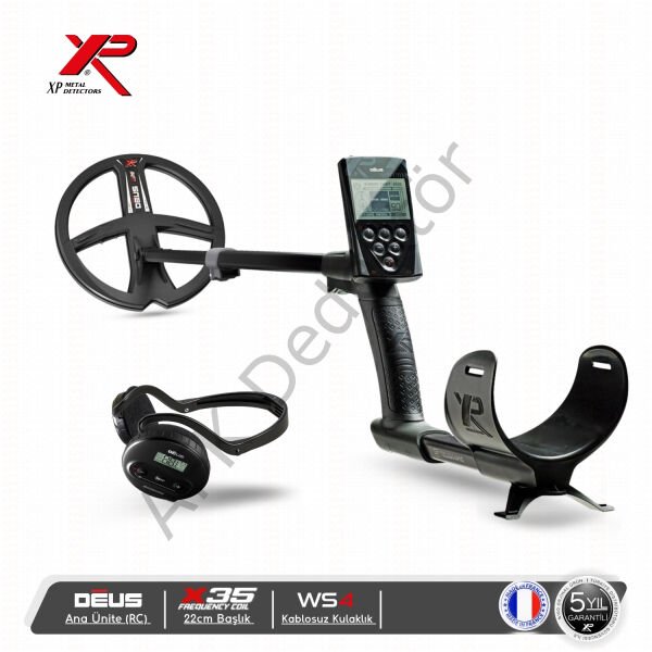 XP DEUS RC Ana Üniteli 22 cm X35 Başlıklı WS4 Kablosuz Kulaklıklı Metal Dedektörü