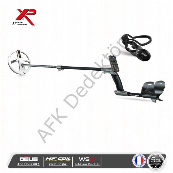 XP DEUS RC Ana Üniteli 22 cm HF Başlıklı WS4 Kablosuz Kulaklıklı Metal Dedektörü