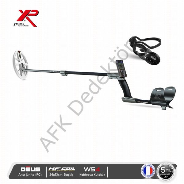 XP DEUS RC Ana Üniteli 24x13 cm HF Başlıklı WS4 Kablosuz Kulaklıklı Metal Dedektörü