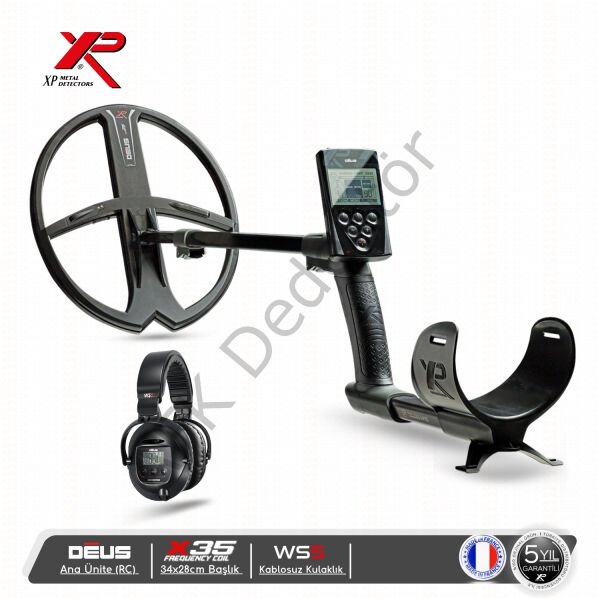 XP DEUS RC Ana Üniteli 34x28 cm X35 Başlıklı WS5 Kablosuz Kulaklıklı Metal Dedektörü
