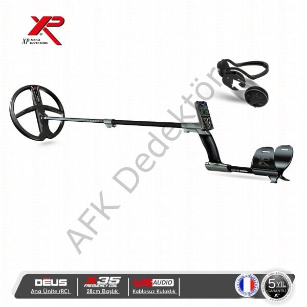 XP DEUS RC Ana Üniteli 28 cm X35 Başlıklı WSA Kablosuz Kulaklıklı Metal Dedektörü