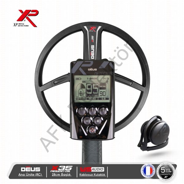 XP DEUS RC Ana Üniteli 28 cm X35 Başlıklı WSA Kablosuz Kulaklıklı Metal Dedektörü