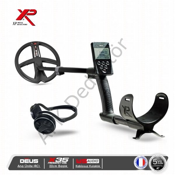 XP DEUS RC Ana Üniteli 22 cm X35 Başlıklı WSA Kablosuz Kulaklıklı Metal Dedektörü