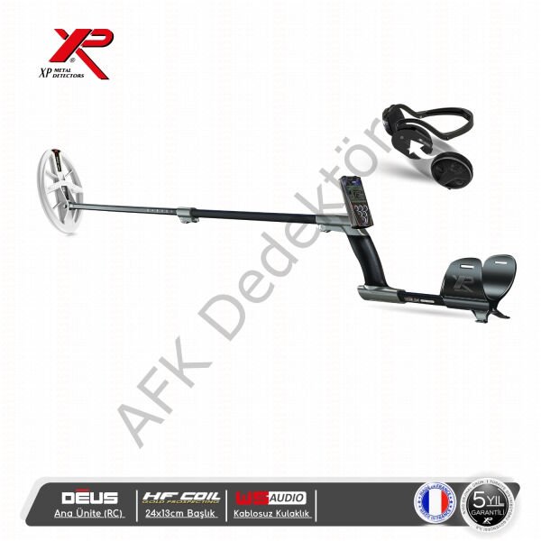 XP DEUS RC Ana Üniteli 24x13 cm HF Başlıklı WSA Kablosuz Kulaklıklı Metal Dedektörü