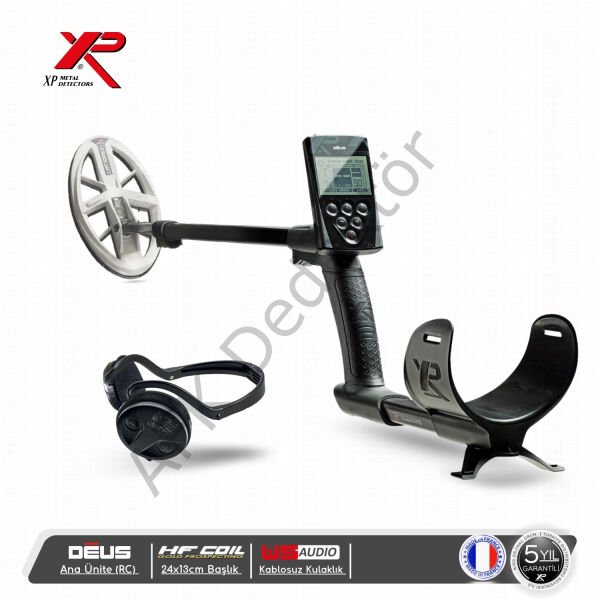 XP DEUS RC Ana Üniteli 24x13 cm HF Başlıklı WSA Kablosuz Kulaklıklı Metal Dedektörü