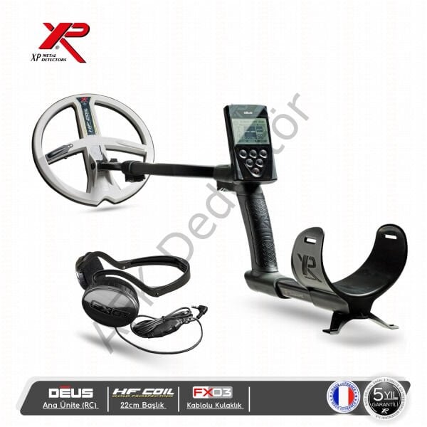 XP DEUS RC Ana Üniteli 22 cm HF Başlıklı FX03 Kablolu Kulaklıklı Metal Dedektörü