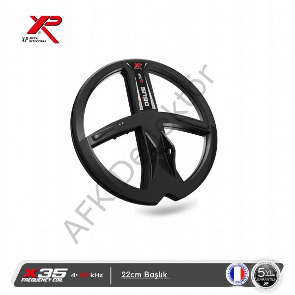 XP DEUS 22 cm X35 başlık 35 frekanslı kablosuz metal dedektörü başlık detayı