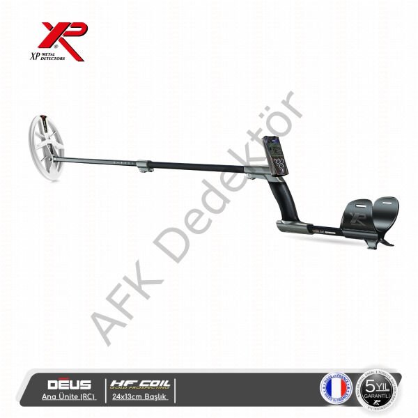 XP DEUS RC 24x13 cm HF eliptik başlıklı tam kablosuz metal dedektörü ana görsel