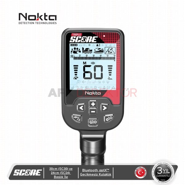 Nokta Score 3 Pro Paket | Çoklu Frekans Metal Dedektörü