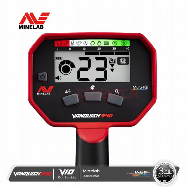 Minelab VANQUISH 340 Metal Dedektörü