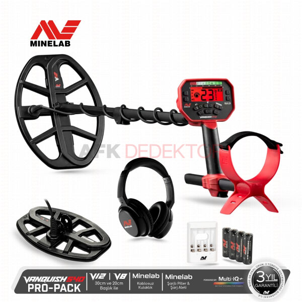 Minelab VANQUISH 540 Pro Pack Metal Dedektörü