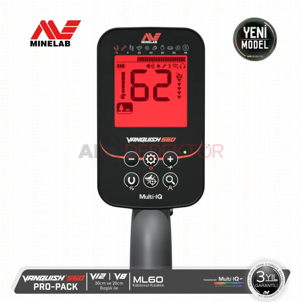 Minelab VANQUISH 560 Pro Pack Metal Dedektörü