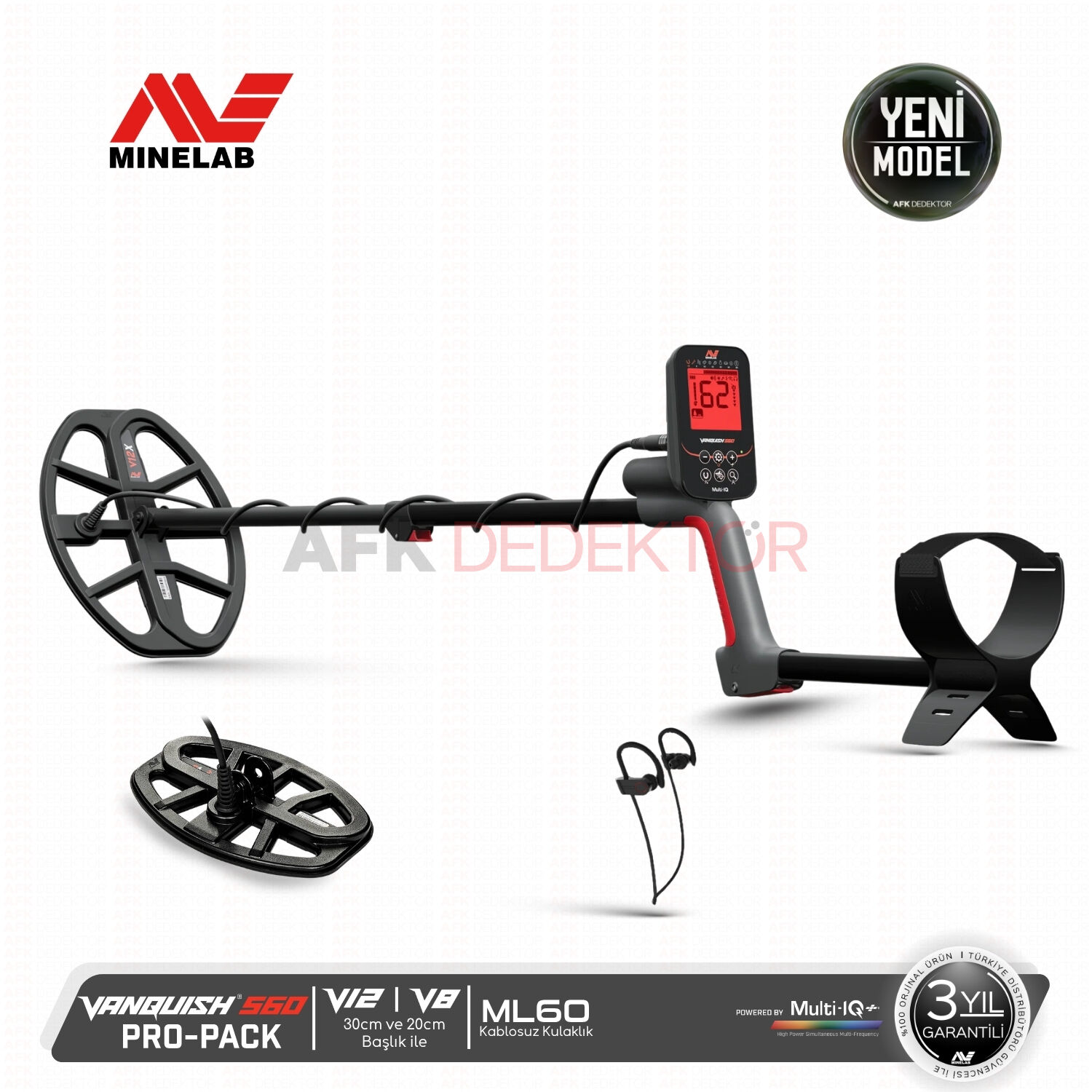 Minelab VANQUISH 560 Pro Pack Metal Dedektörü