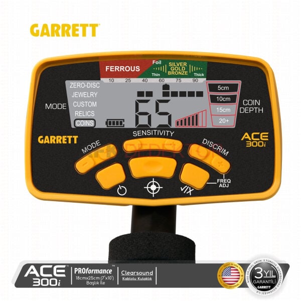 Garrett ACE 300i Metal Dedektörü