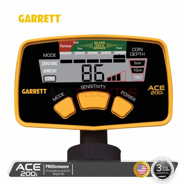 Garrett ACE 200i Metal Dedektörü