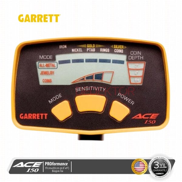Garrett ACE 150 Metal Dedektörü