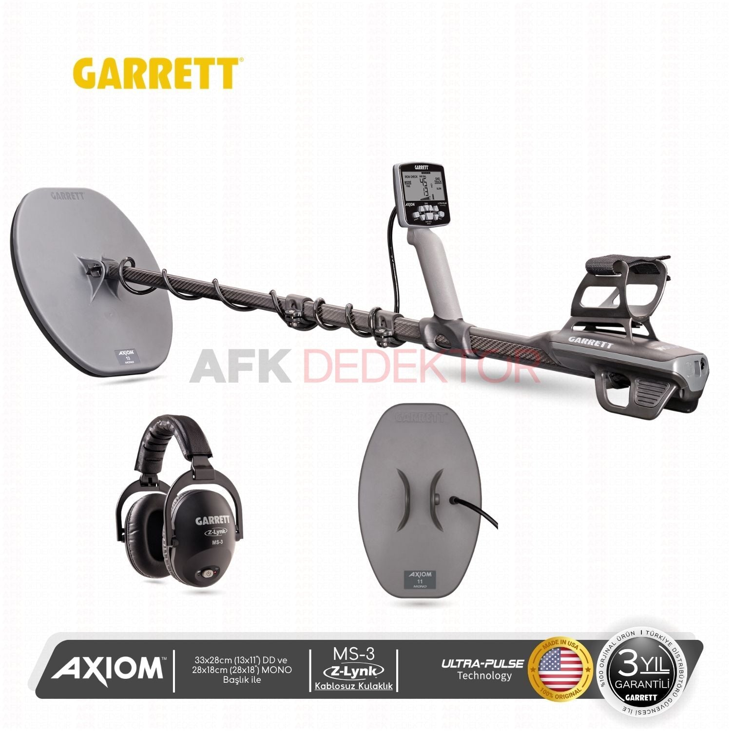 Garrett Axiom Pulse Induction Altın Dedektörü