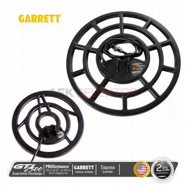 Garrett GTI 2500 Supreme Paket 9.5'' + 12.5'' Başlıklı