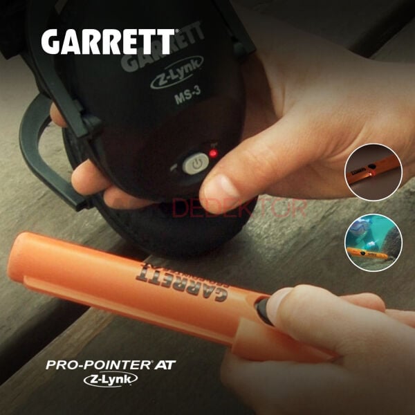 Garrett PRO-Pointer AT Z-Lynk + MS-3 Kablosuz Kulaklık Kit